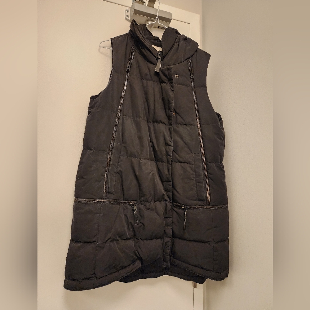 Derek Lam puffer vest with faux zipper detail